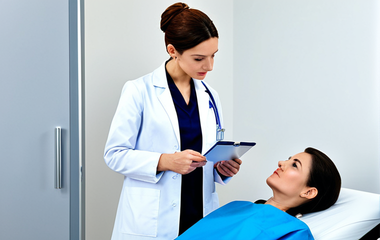 **

"A professional female doctor in a fully clothed, modest white lab coat, examining a patient in a bright and clean medical office, appropriate attire, safe for work, perfect anatomy, natural proportions, professional photography, high quality, family-friendly."

**